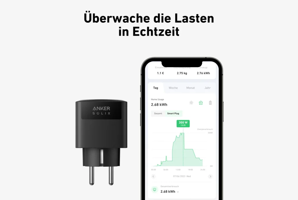 Anker Solix Smart Plug: Zwischenstecker für Energiemessung in Echtzeit